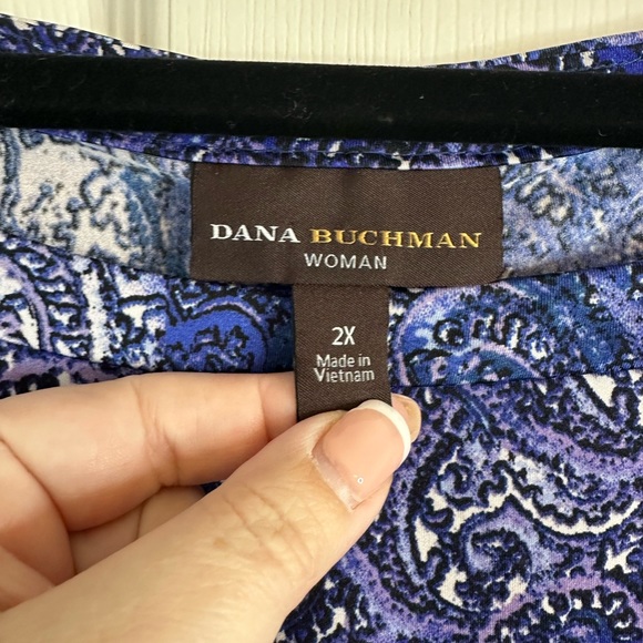 DANA BUCHMAN Women’s Plus Size Shirt, Size 2X - Picture 6 of 9